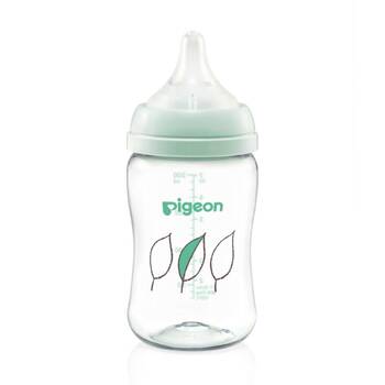  Pigeon SofTouch III Bottle T-Ester 200ml Leaf Anti-Colic Steriliser Safe 0m+