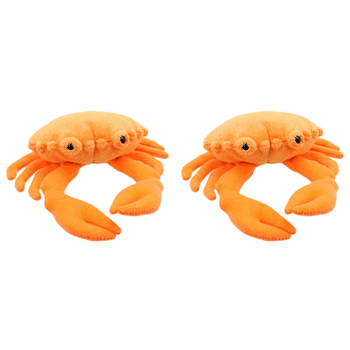2PK The Puppet Company Crab Finger Puppets 13cm Toy Orange 12m+