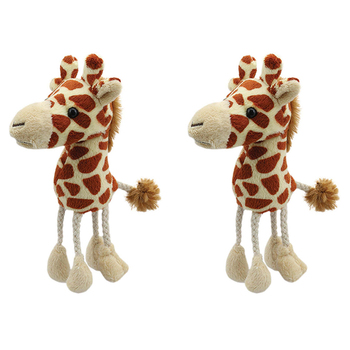 2PK The Puppet Company Giraffe Finger Puppets 13cm Toy 12m+