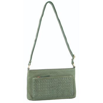 Pierre Cardin Woven Leather Women's Blazer Women's Bag Green