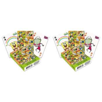 108pc Aquarius Nickelodeon Cast Playing Cards Poker Deck 14y+