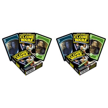 108pc Aquarius Star Wars Clone Wars Playing Cards 14y+