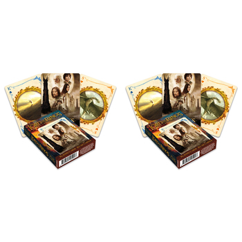 108pc Aquarius Lord of the Rings Two Towers Playing Cards Poker Deck 14y+