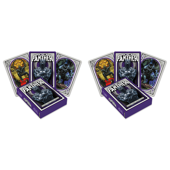 2PK Aquarius Marvel Black Panther Playing Cards Standard Deck