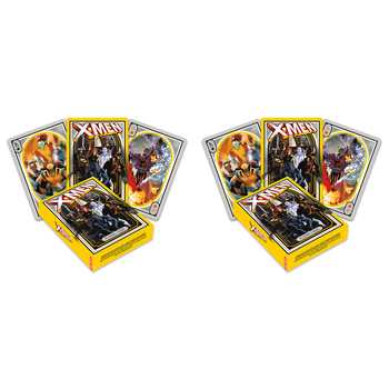 2PK Aquarius Marvel Xmen Playing Cards Standard Gaming Deck