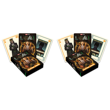 2PK Aquarius Marvel Loki Playing Cards Poker Gaming Deck Set 14+