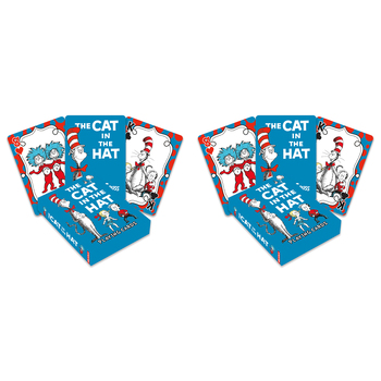 2PK Aquarius The Cat in the Hat Playing Cards Standard Deck