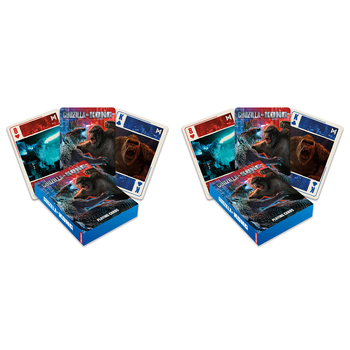 2PK Aquarius Godzilla vs Kong Playing Cards Gaming Standard Deck