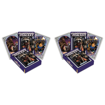 2PK Aquarius Guardians Of Galaxy Rocket & Groot Playing Cards Standard Deck