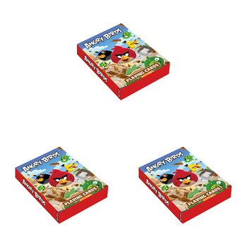 3PK Aquarius Angry Birds Playing Cards Poker Gaming Deck