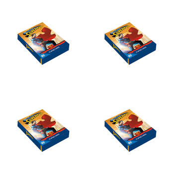 4PK Aquarius DC Comics Superman Playing Cards 6.35x8.89cm