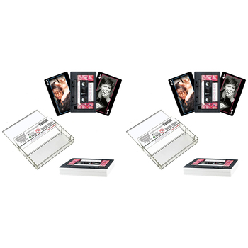 108pc Aquarius David Bowie Aladdin Sane Cassette Playing Cards 4y+