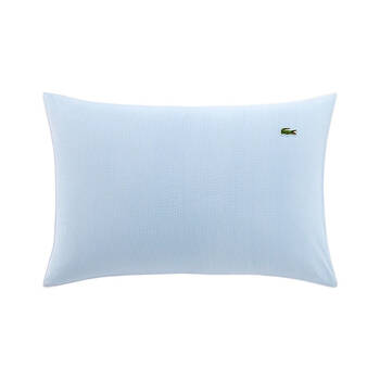 Lacoste L Tamis Soft Bedding Pillowcase 100% Cotton Sateen 50x75cm Sky