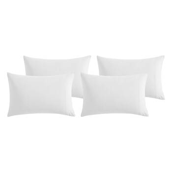 8pc Ardor Boudoir Waterproof Microfibre Pillowcases White 48x74cm