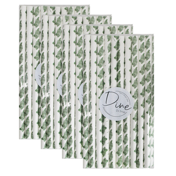 80pc LVD Paper Straw Tropics