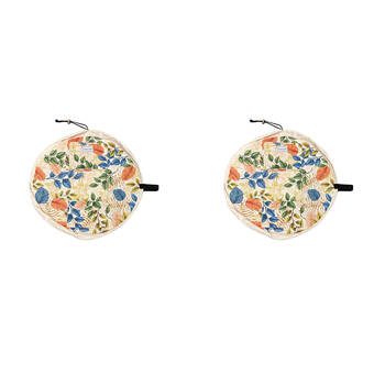 2PK Frankie & Me Women's Drawstring Makeup Cosmetics Toiletry Bag 51cm Floral