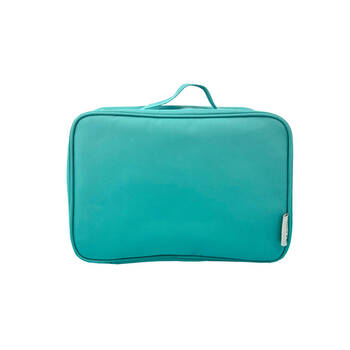 Frankie & Me Women's Zip Makeup Cosmetics Hanging Travel Toiletry Bag 27cm Green