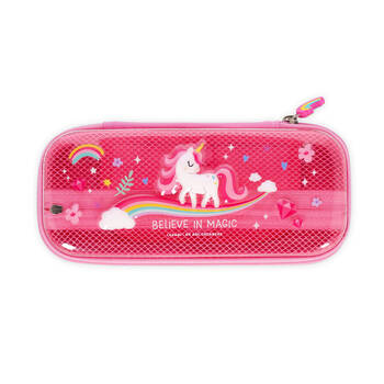 Legami Wonderwow Pencil Case Stationery Organiser 50x23cm Pink Unicorn