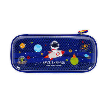 Legami Wonderwow Pencil Case Stationery Organiser 50x23cm Blue Space