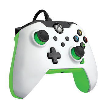 PDP Gaming Xbox Wired Controller Neon White Green