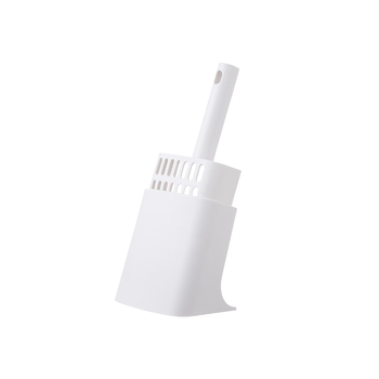 Pidan Cat Litter Shovel w/ Holder Kit Cleaning Scoop - White