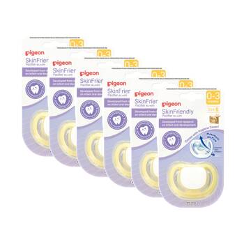 6PK Pigeon Skin Friendly Baby Pacifier Small Silicone Dummy/Soother 0-3m