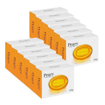 12PK Pears Pure & Gentle Transparent Soap Bar 100g w/ Natural Oils