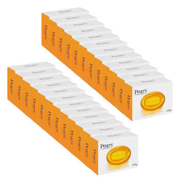 24x Pears Pure & Gentle Transparent Soap Bar 100g w/ Natural Oils