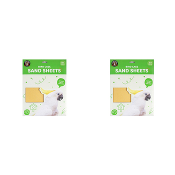 2x 8pc Dudley's World Of Pets Bird Cage Sand Sheets Toy