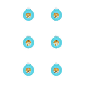 6PK Dudley's World Of Pets Cage Attachable Feeding Bowl Assorted Small