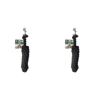 2PK Dudley's World Of Pets Horse Care Durable Lead Assorted 2M