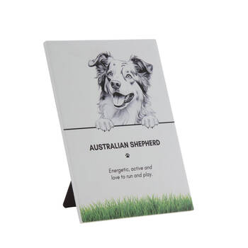 Bramble Bay Pet Wall Plaque Australian Shepherd Dog Lovers Gift 16.5x21cm