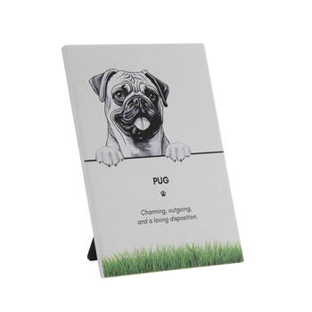 Bramble Bay Pet Wall Plaque Pug Breed Dog Lovers Gift 16.5x21cm