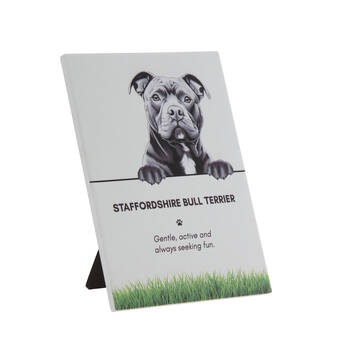 Bramble Bay Pet Wall Plaque Staffordshire Bull Terrier 16.5x21cm