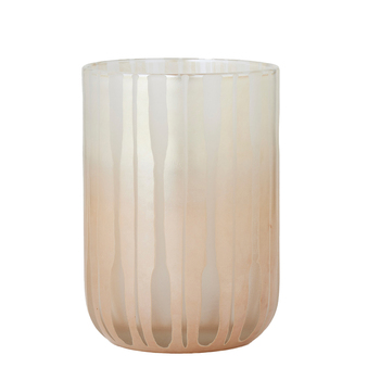 Pilbeam Living Albertine Blush Glass Vase Small Ombré