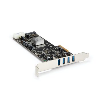 Star Tech 4Port PCIe USB 3.0 Controller Card w/ 4 Independent Channels
