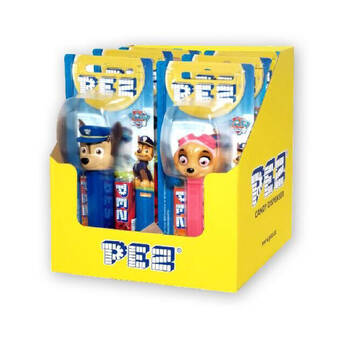 6PK Pez Paw Patrol Assorted Dispenser Flavoured Lollies 17g Confectionery