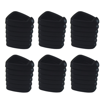 6PK 6pc Homeleisure Pot Feet Black Planter Outdoor Garden 