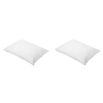 2PK Jason Micro-Fibre Breezeair 2-In-1 Adjustable Pillow - White