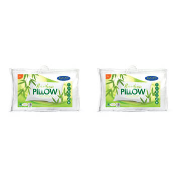 2PK Jason Firm Rectangle Sleeping Pillow Home Bedding - White