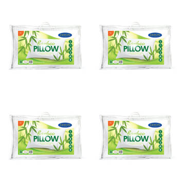 4PK Jason Firm Rectangle Sleeping Pillow Home Bedding - White