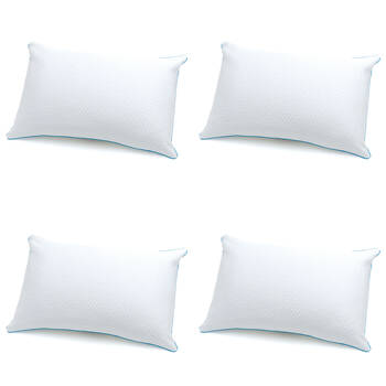4PK Jason Kooling Medium Sleeping Pillow Home Bedding - White