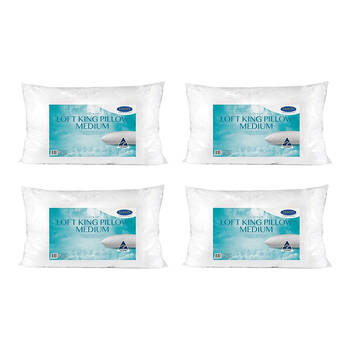 4PK Jason Commercial J-Dream Loft King Medium 1100gm Pillow 50x90cm