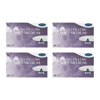 4PK Jason Commercial J-Dream Plush Soft/Medium Gusseted Pillow 48x73cm