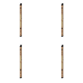 4PK Impact Merch Wooden Magnetic Hangers 25x61cm - Natural Boxed