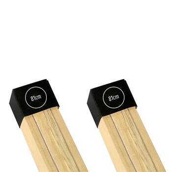 2PK Impact Merch Wooden Magnetic Hangers 25x81cm - Natural