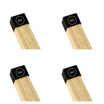 4PK Impact Merch Wooden Magnetic Hangers 25x81cm - Natural