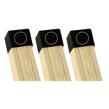3PK Frames & Hangers Wall Art Magnetic Wooden Poster Hanger 15cm Natural