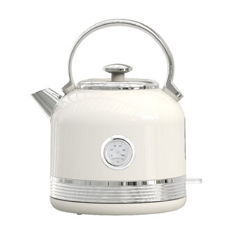 Philex 240V Cordless Stainless Steel Electric Kettle - Warm Off-White/Cream