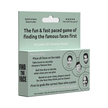 Pikkii 12cm Find The Face Celebrity Guessing Card Game